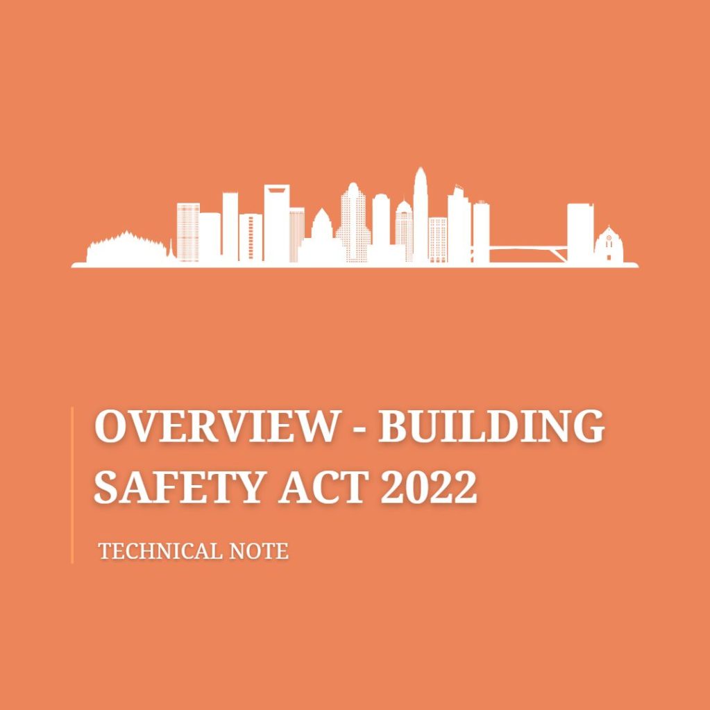 Cahill Design Consultants Technical Note Building Safety Act Overview